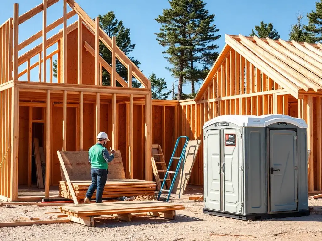 Construction Site Portable Toilets in Harrisburg, SD